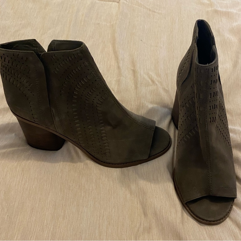 Lucky Brand Open Toe Ankle Boot